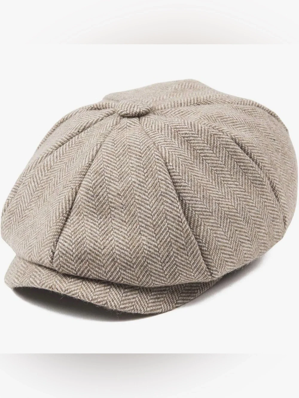 Boys Vintage Newsboy Cap Tweed Flat Beret Cabbie Hat for Kids 6/8 years Pageboy